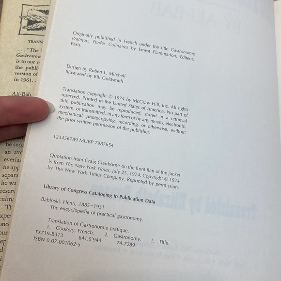 1st‎ Ed/Prt Encyclopedia of Practical Gastronomy - Picture 12 of 15